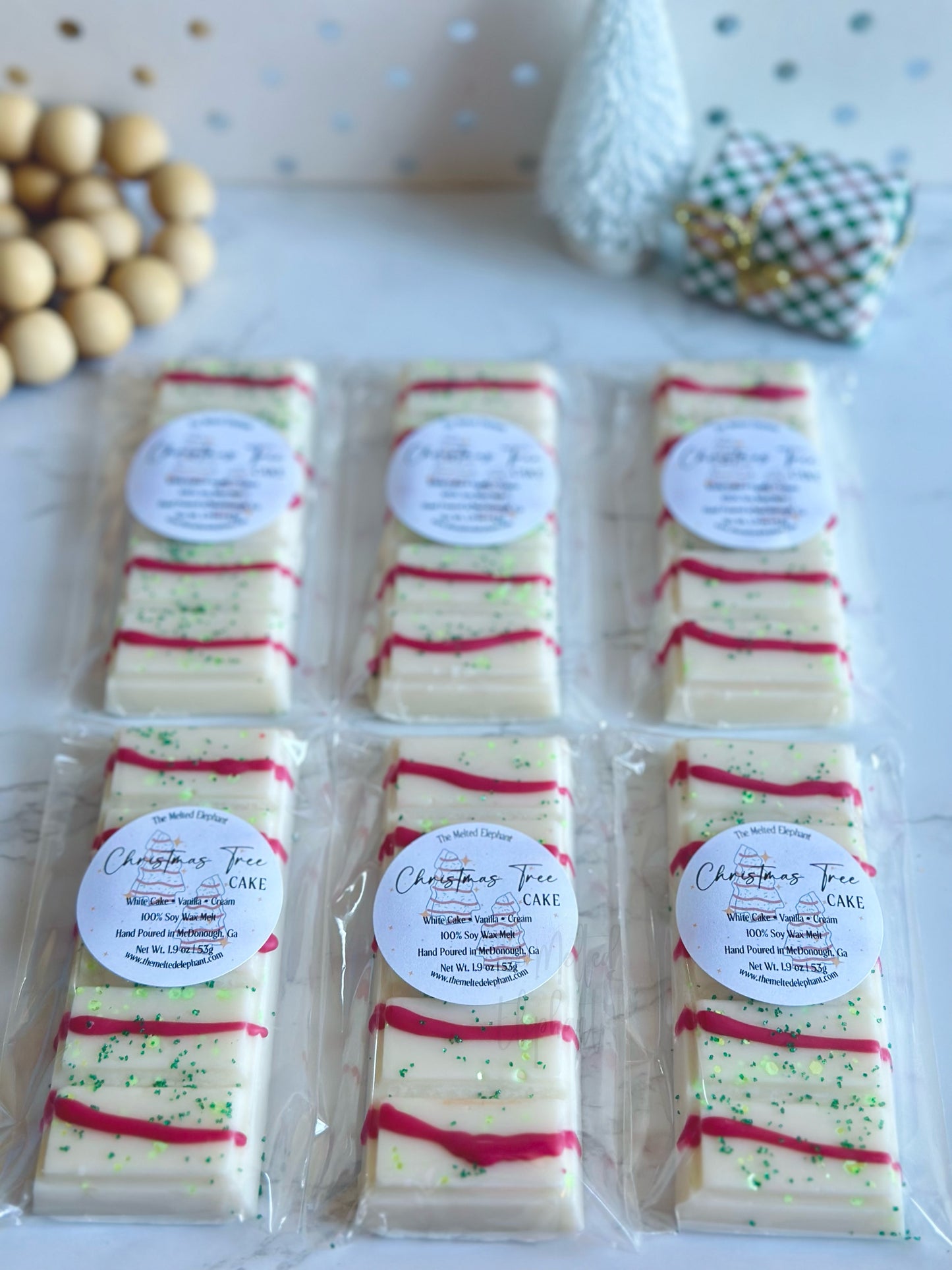 Christmas Cake Wax Melt Snap Bar