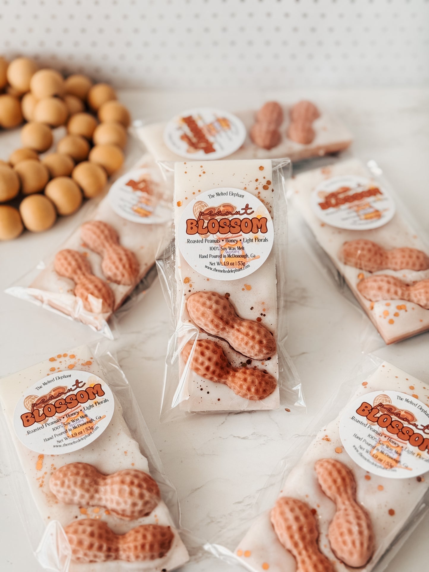 Peanut Blossom Wax Melt Snap Bar