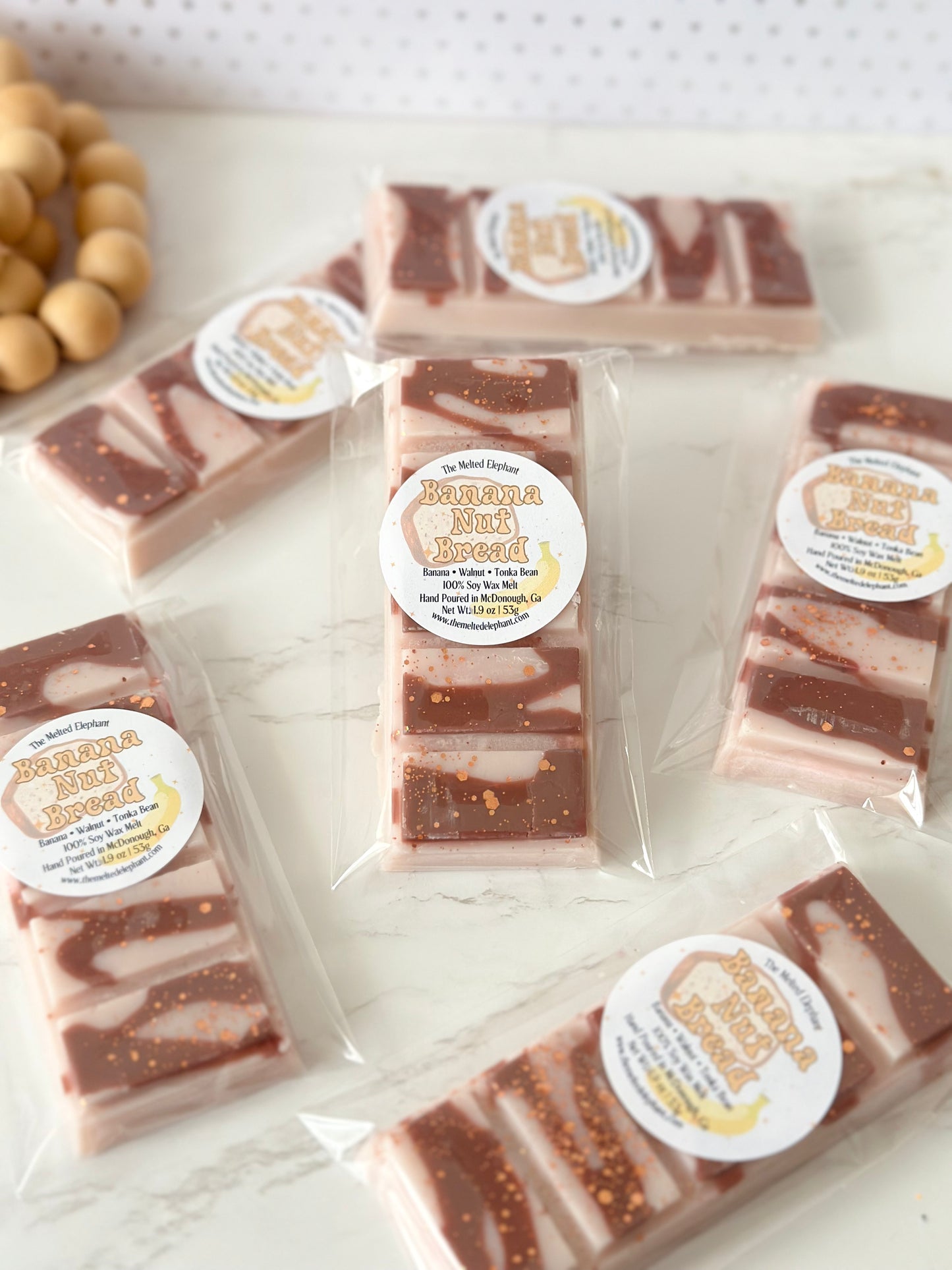 Banana Nut Bread Wax Melt Snap Bar