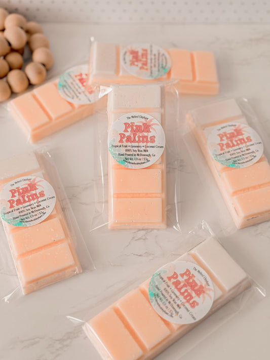 Pink Palms Snap Bar Wax Melt