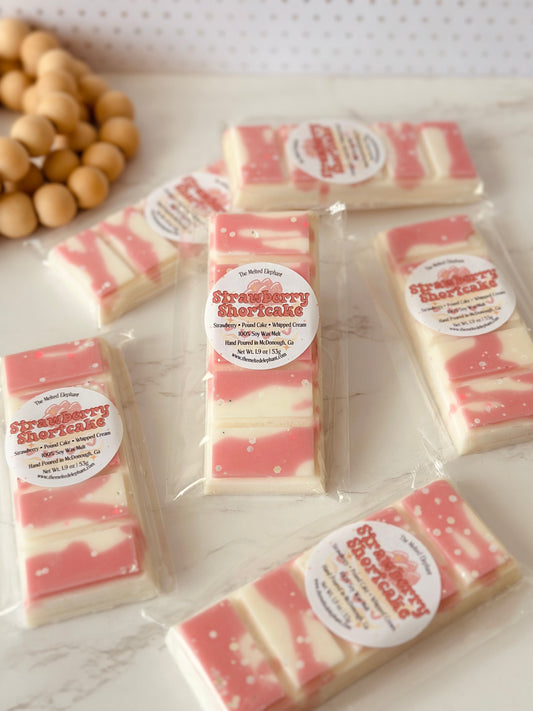 Strawberry Shortcake Wax Melt Snap Bar