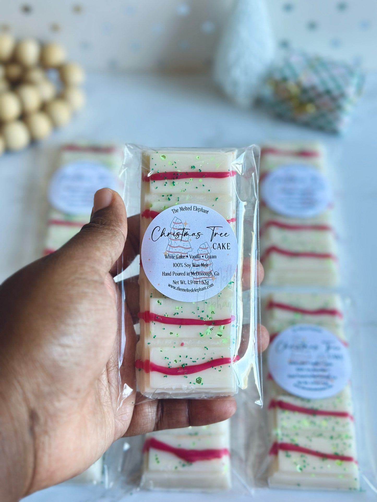 Christmas Cake Wax Melt Snap Bar