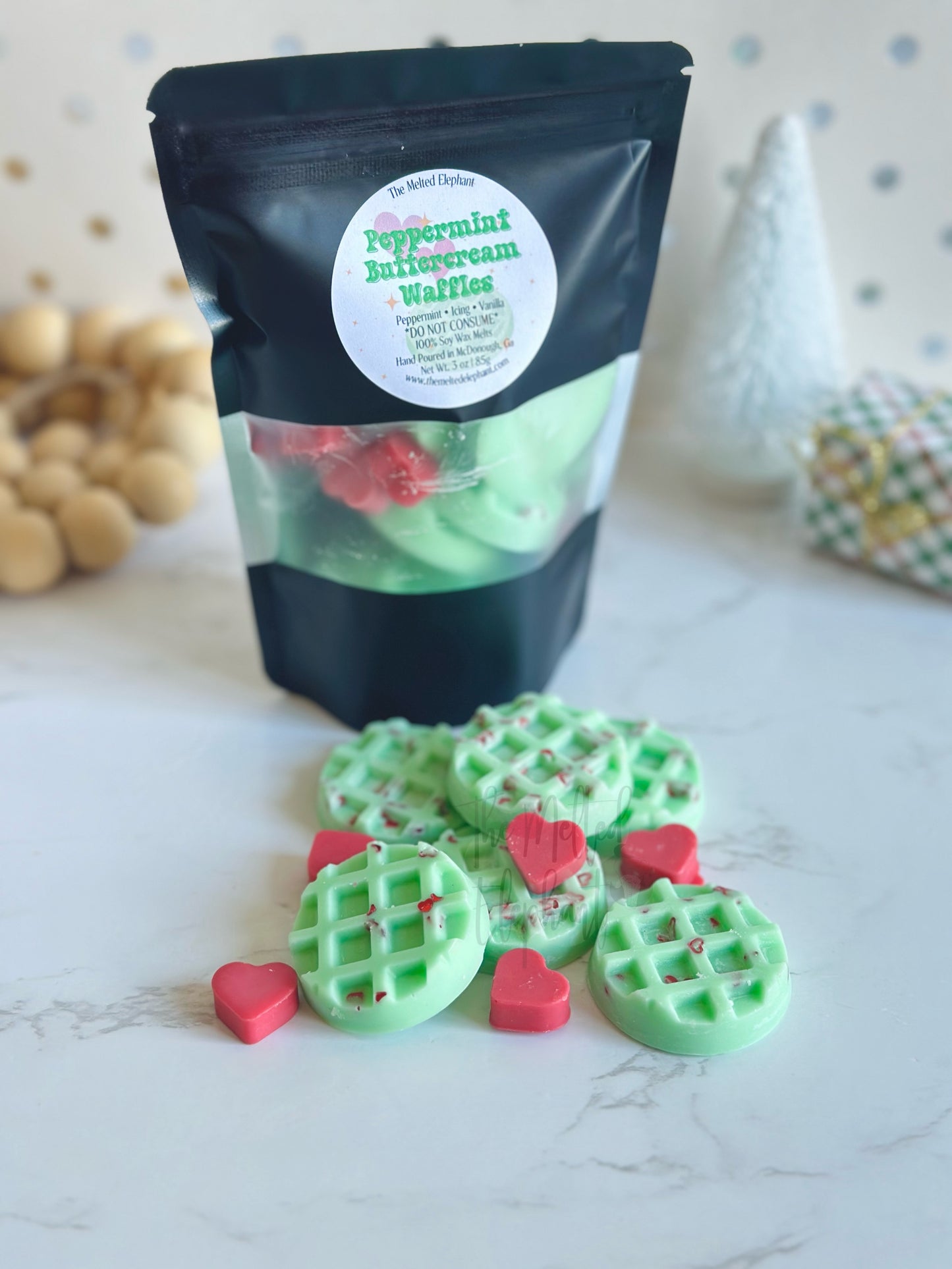 Peppermint Buttercream Waffle Wax Melts (Wholesale)