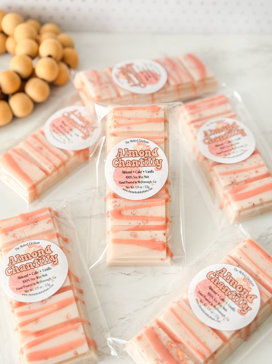 Almond Chantilly Wax Melt Snap Bar