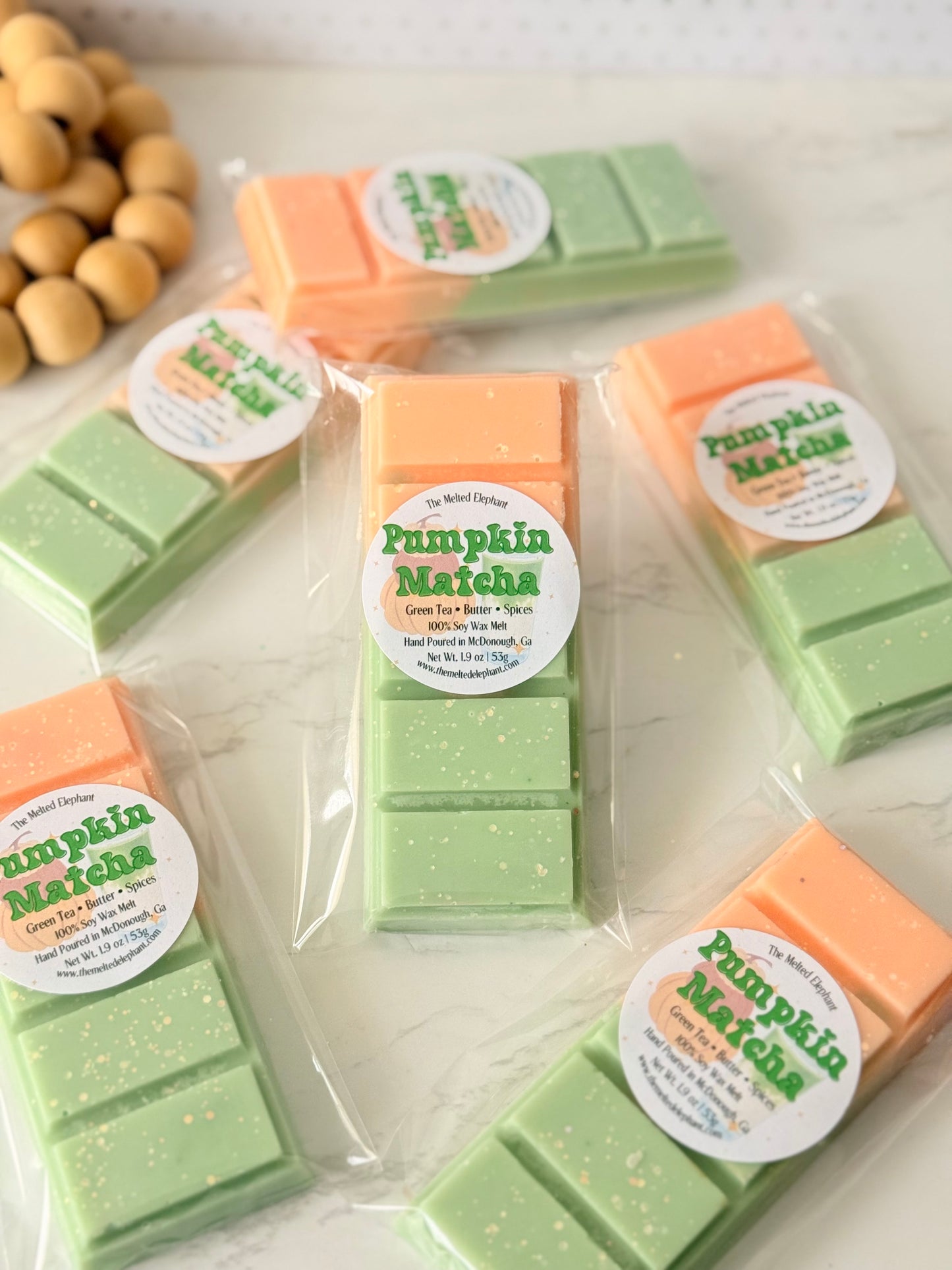 Pumpkin Matcha Snap Bar Wax Melt