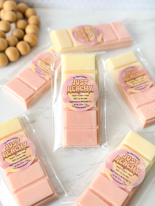 Just Peachy Gummy Rings Snap Bar Wax Melt