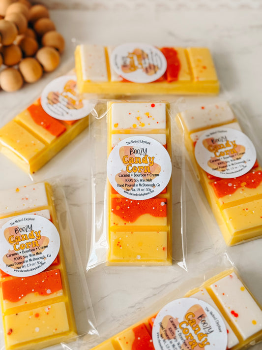 Boozy Candy Corn Wax Melt Snap Bar