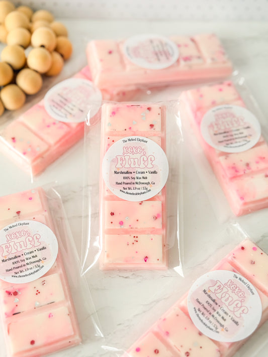 xoxo, Fluff Snap Bar Wax Melt