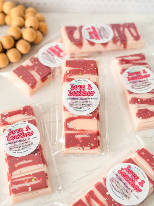 Love & Leather Wax Melt Snap Bar