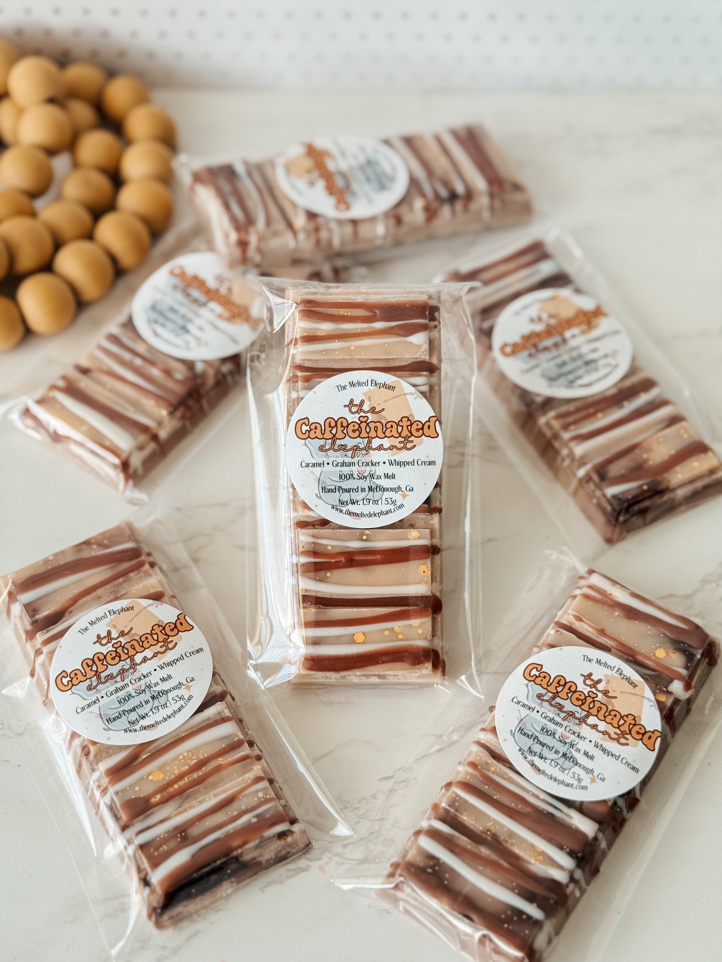 The Caffeinated Elephant Wax Melt Snap Bar