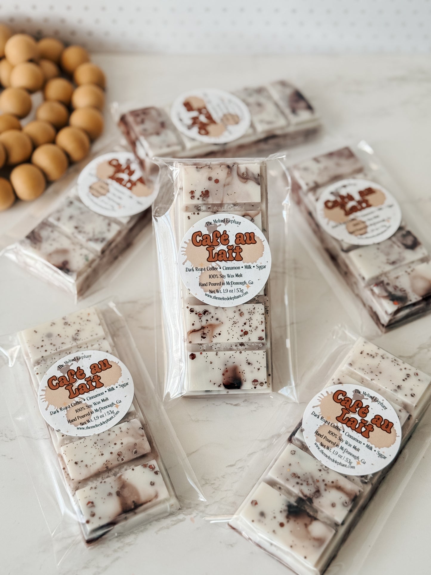 Café au Lait Wax Melt Snap Bar