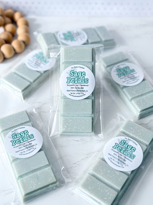 Sage Petals Snap Bar Wax Melt