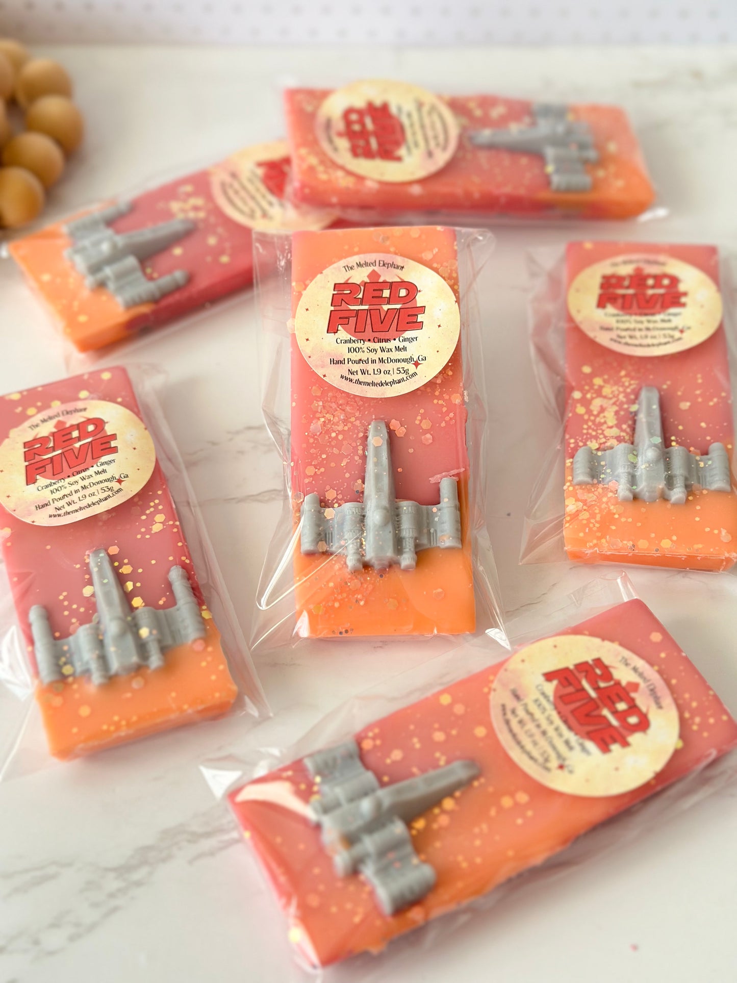 Red Five Snap Bar Wax Melt