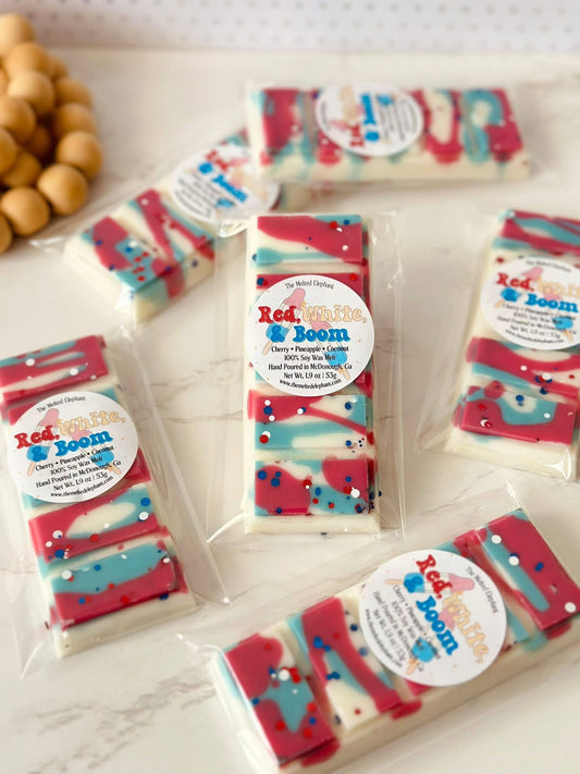 Red, White, & Boom Snap Bar Wax Melt