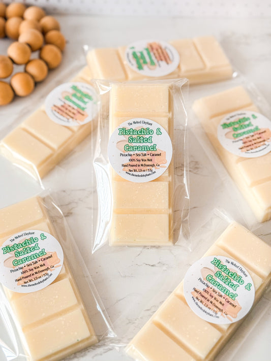 Pistachio & Salted Caramel Snap Bar Wax Melt